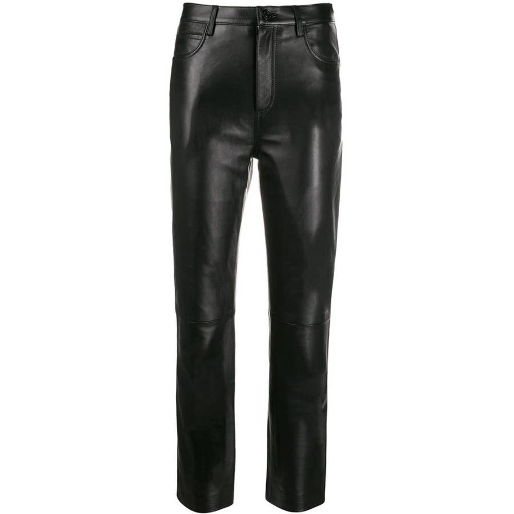 Women's Black Leather Pants